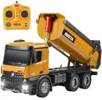 Remote Control Excavator Huina 1573 1/14 2.4ghz 10 Channel Alloy Metal Dump RC Truck