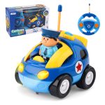 Remote Control Two-Way Cartoon Police Car Without Battery