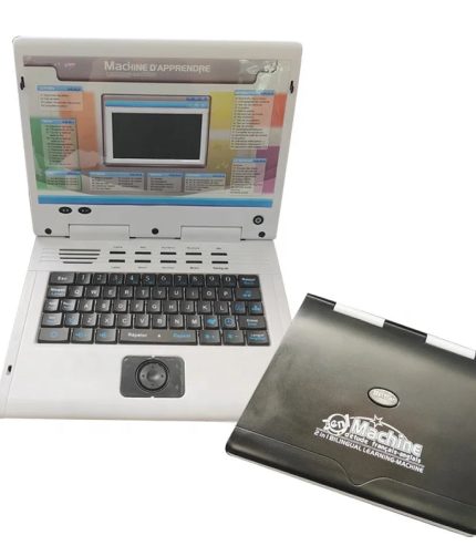 65 Functions Kids Early Educational English French Bilingual Study Learning Machine toy Laptop Computer for Kids
