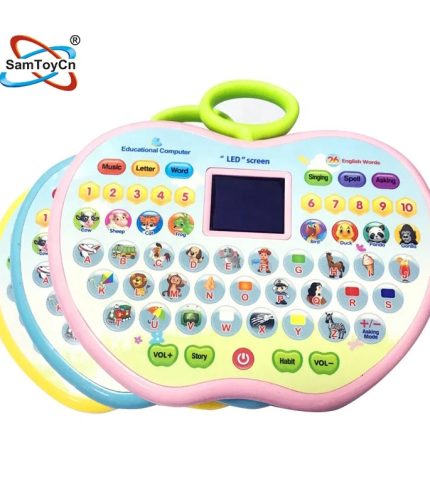 Electric LED Screen English Alphabet Learning Machine Kids Laptop Computers Toys for Children