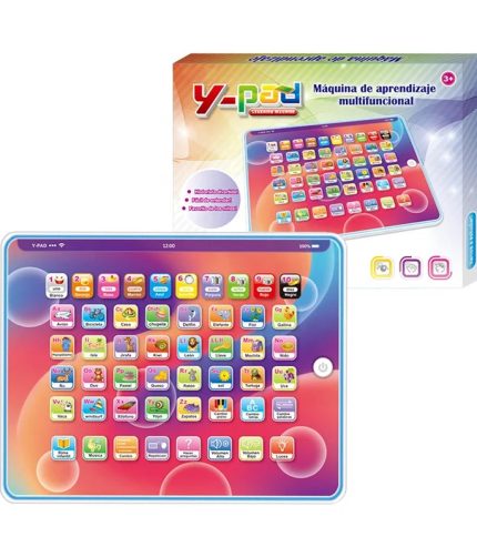 Multifunctional Educational Touch Tablet Laptop Pad Spanish Castellano Learning Machine For Kids with Soft Lighting