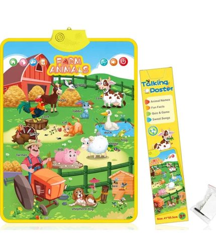 Smart Interactive Learning Machine Farm Talking Audio Wall Chart for Children Education