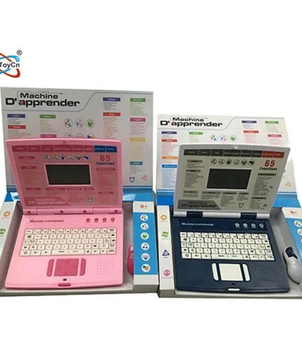 Computer Laptop Learning Machine LED Screen Game English French Bilingual Kids Educational Toy 5 to 7 Years 14 Years & up Unisex