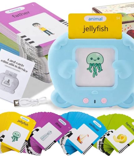 Samtoy Custom 112 Cards Baby Audible Abc Language Talking Flash Memory Cards Learning Toys Flash Cards Kids Educational