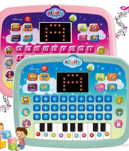 Samtoy Hot Selling English Learning Machine Toy Tablet Computer Baby Laptop Toy Educational Toys Kids Learning With Led Screen