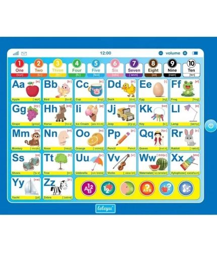 Samtoy Kids Laptop Educational Toy Early Education Kids Tablet English Computer Learning Pad