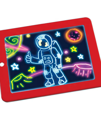 Children Clipboard Fluorescence LED Writing Board Magic Drawing Pad With Light