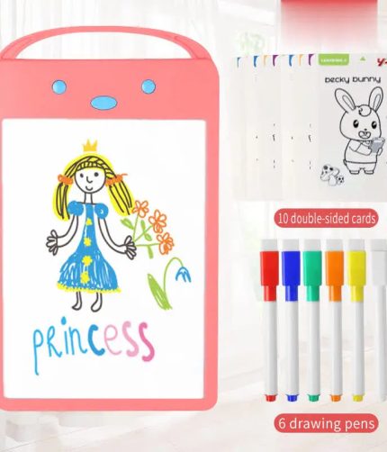 Electronic LED Glowing Light Writing Tablet Pad Drawing Board For Kids
