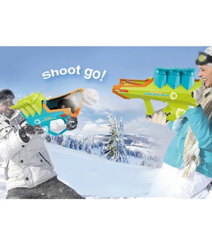 2 in 1 christmas gift outdoor funny fight shooting game play snowball gun for kids
