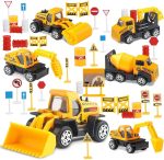 TOY Life 6PCS Mini Various Alloy Diecast Toy Vehicles Model Car Engineering Truck Toy For Boys Birthday