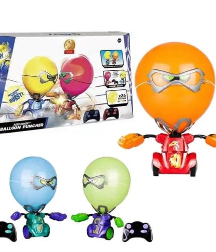 2 Players Game Electronic Interactive Toy RC Boxing Fighting Remote Control Battle Balloon Robot with Light and Sound