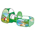 3 IN 1 Foldable Playground Tunnel Kids Play Toy Children Dream Dinosaur Tent
