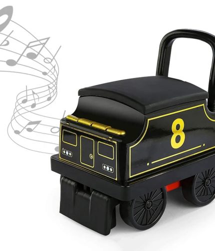 Battery powered Music Baby Toddler Electric Storytelling Ride On Train with Track for Kids