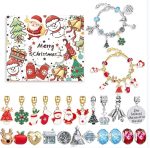 Chenghai SamToyCn DIY Christmas Charms Bracelet 24 PCS Blind Box Sterling Silver Fashion Jewelry Pendants Make Up Toy for Girl