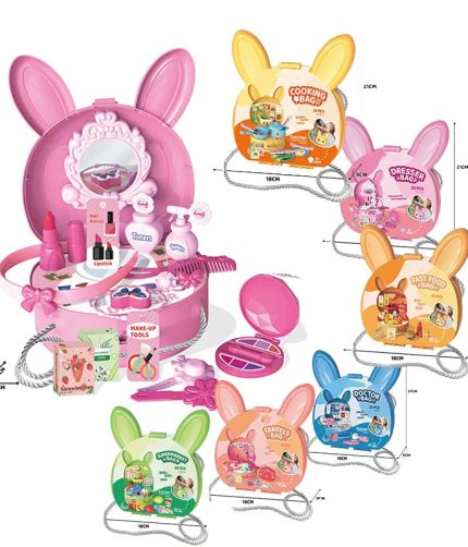 Chenghai Samtoys Cheap Shoulder Bag Animal Rabbit Pretend Play Series Kids Educational Mini Doctor Toy Sets for Boy and Girl