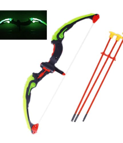 Children sports toys set B / O plastic arrow bow with noctilucent