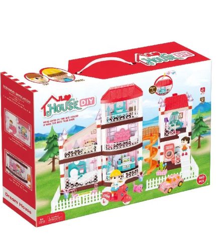 Diy Plastic Pretend Set Educational House Toys With Light And Music