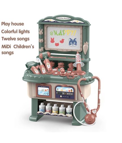 Hospital Medical Play Set Kit Toy Pretend Play Doctor Operation Table Toy Doctor Kit for Kids