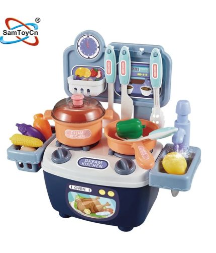 Kids DIY Play Mini Kitchen Table Toy with Certificate