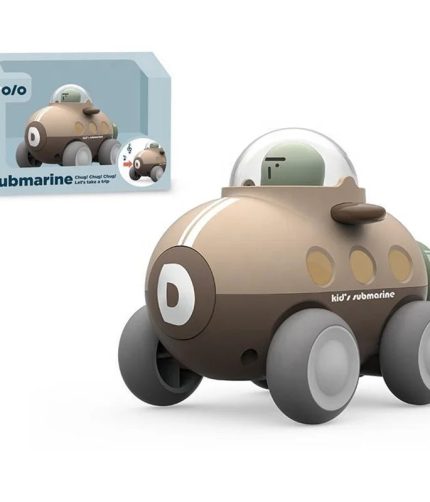 Macarons Brown Color Kids Plastic Car Friction Toy Submarine with Certificate