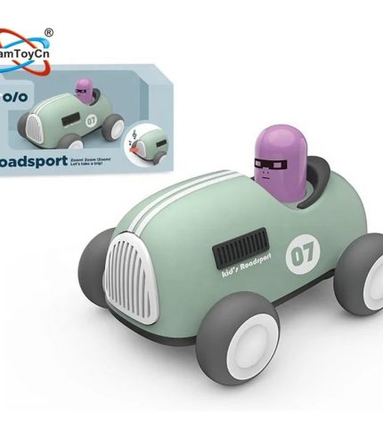 Macarons Green Kids Plastic Car Friction Toy Vehicles with Certificate