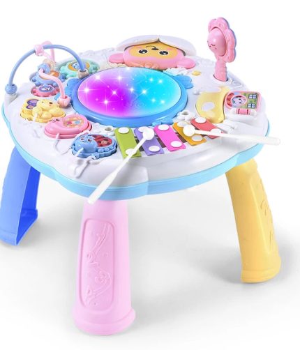 Multifunction Musical Drum Game Enlightenment Activity Busy Educational Board Baby Sensory Kids Montessori Learning Table