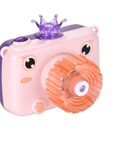 Pink Animals Lovely Electric Automatic Music Bubble Toy Magic Maker Machine Bubble Camera for Girl Gift
