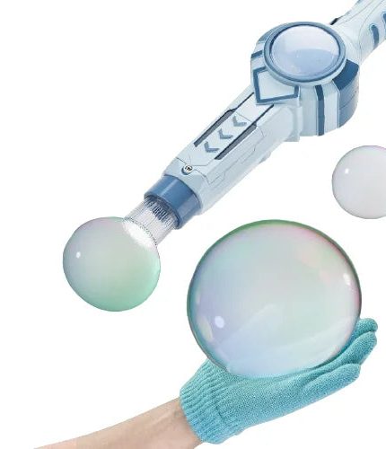 Plastic Electric Automatic Soap Water Bubble Wand Gun Machine Toy Night Craft Glowing LED Light Up Smoke Bubble Sword for Kids