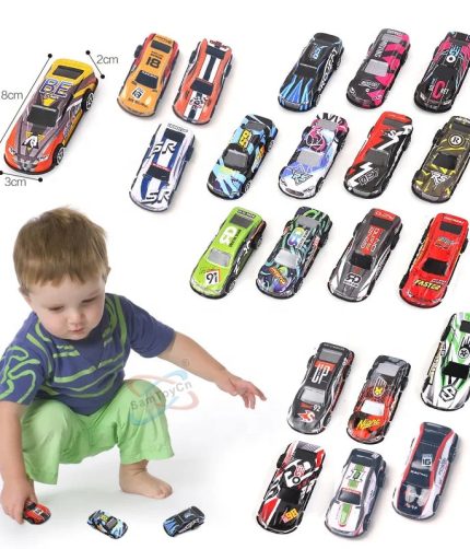 16 PCS Mixed Alloy Diecast Vehicles Die Cast Metal Slide Model Car Toys