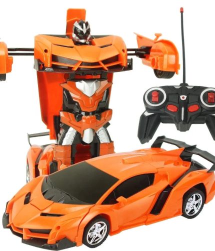 Samtoy 1:18 5CH Remote Control Toys 2 IN 1 Deformation Car Remote Control Robot Car With Rechargeable Battery