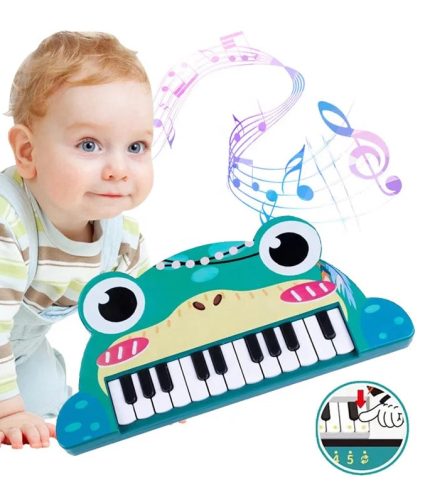 Samtoy 22 Keys Cartoon Musical Instrument Toys Key Boards Music Electronic Piano Baby Piano Toy For Infant