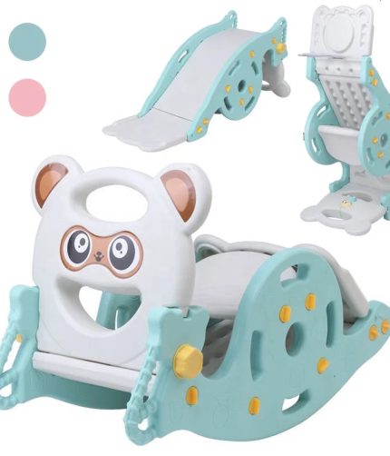 Samtoy 3 in 1 Rocking Chair Basketball indoor Plastic Sliding Toys Kids Playground Baby Slide for 0 6 Months