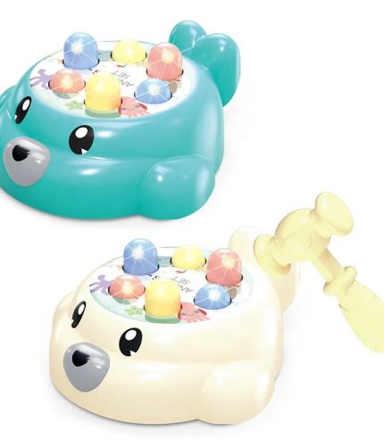 Samtoy 4PCS Educational Electronic Cartoon Animal Whack a Mole Toys Games for Kids with Sound Light