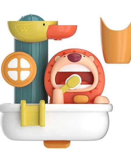 Bathroom Bathtub Small Spray Baby Shower Lion Toys Suction Soap Bubbles Kids Bubble Bath Toy Animal