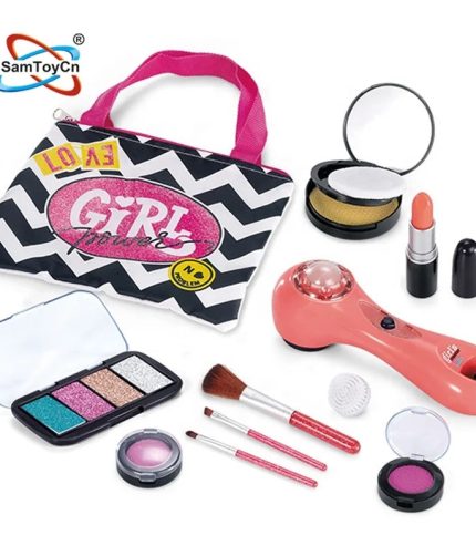 Samtoy Beauty Pretend cosmetics Blusher Lipstick Eyeshadow Compact Children's Makeup Toy Set for Girl