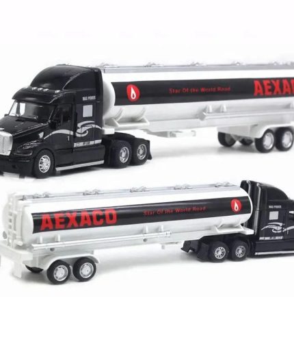 Samtoy Boys Toys 1:48 Oil Tank Alloy Die Cast Pull Back Car Toy Metal Truck Model for Kids with Light Music