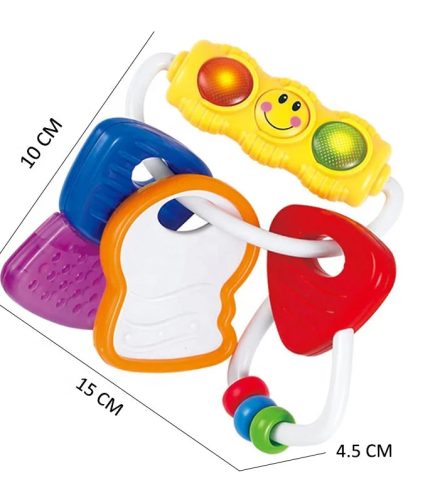 BPA Free Food Grade Newborn Montessori Rattles Teething Baby Chew Toy for 0 6 Months with Light