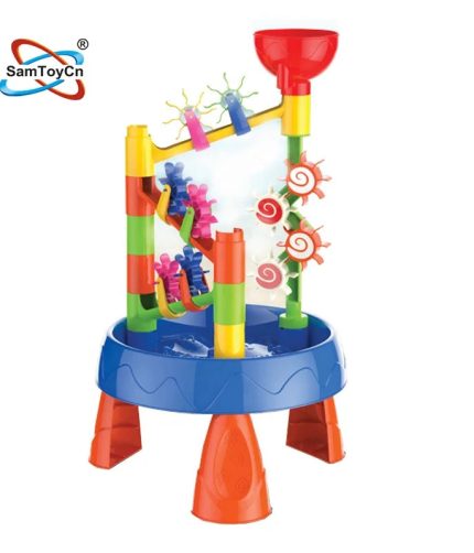 Children 32PCS Plastic DIY Activity Outdoor Summer Beach Games Beach Toys Sand Water Table for Kids