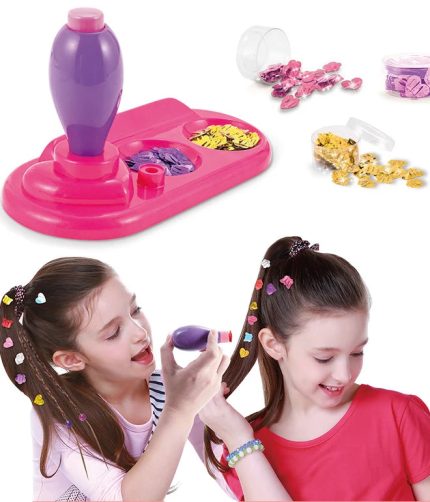 DIY Sequins Stamper Headwear Jewels Glitter Sparkle Girl Play Sets Kid Make Up Beauty Fashion Hair Style Toys