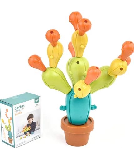 Educational 3D Colorful DIY Magnetic Balanced Cactus Toy