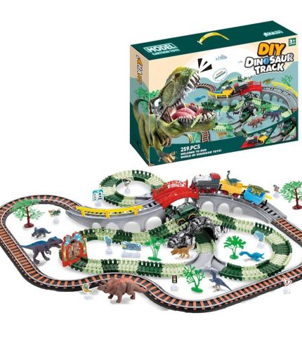 Electric Brain Game Car Adventure Toy Dinosaur Racing Track Cars Track Set Race Track Toys For Boys Kids
