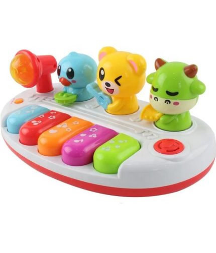 Electronic Educational Interesting Cartoon Kids Toy Keyboard Mini Piano Toy With Light And Music