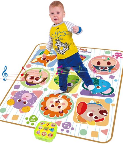 Samtoy Electronic Foldable Cartoon Animal Music Baby Floor Dancing Blanket Kids Activity Dance Mat Soft Play Mats