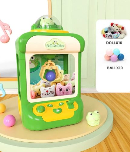 Samtoy Electronic Fun Catching Plush Candy Toys Mini Crane Toy Grabber Table Game Claw Machine Doll Machine Toy For Kids Gift