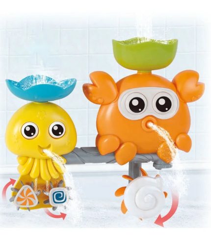 Funny Animal Crab Water Play Set Baby Shower Bathtub Toy Sprinkler Upgrade Bath Toy with Water Spray
