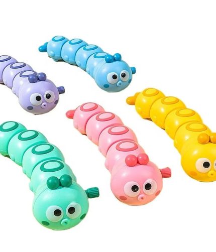 Funny Colorful Animals Worm Reptile Clockwork Crawling Toy Rocky Swing Wind Up Toy for Baby Kids