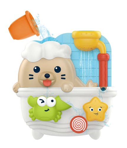 Funny Water Spray Float Sprinkler Adsorption Swimming Pool Game Toy Baby Bath Toy Sea Lion Water Pump