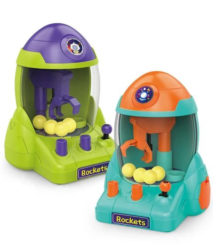 Hands-on Ability Training Educational Toys Desktop Games Rocket Grabbing Machine Mini Claw Machine game for Kids Gift
