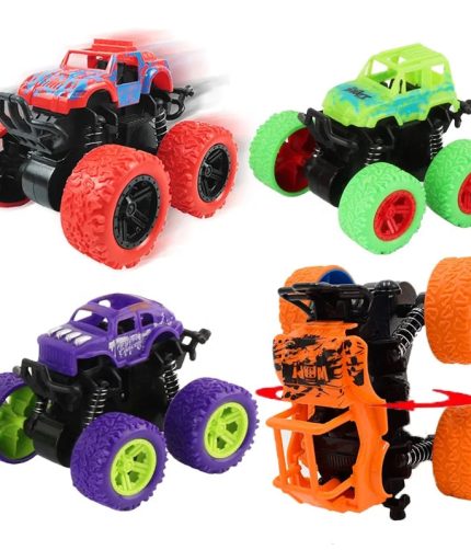 Samtoy Hot Sale 4WD Four Wheels Small off Road Vehicle 360 Rotation Toy Trucks Friction Toy for Kids