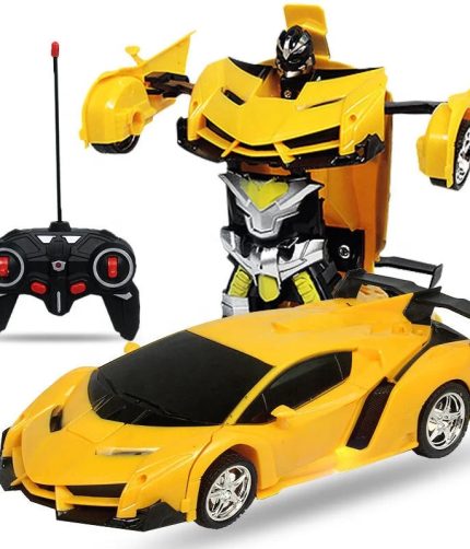 Samtoy Hot Selling 360 Degree Rotating Universal Deformation Car Toys Automatic Robot Remote Control Car Robot with Cool Lights